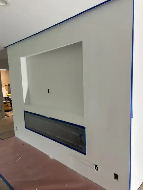 Fireplace Venetian plaster application 2026 project photo